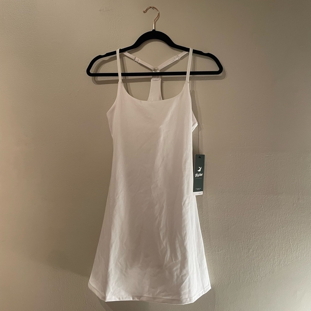 Glyder Exercise Dress Pure Dress in White Size Small